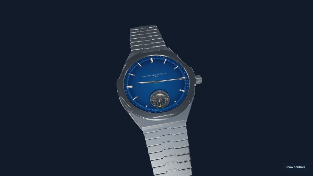 Blue-dial Vacheron Constantin Overseas Tourbillon inspired model